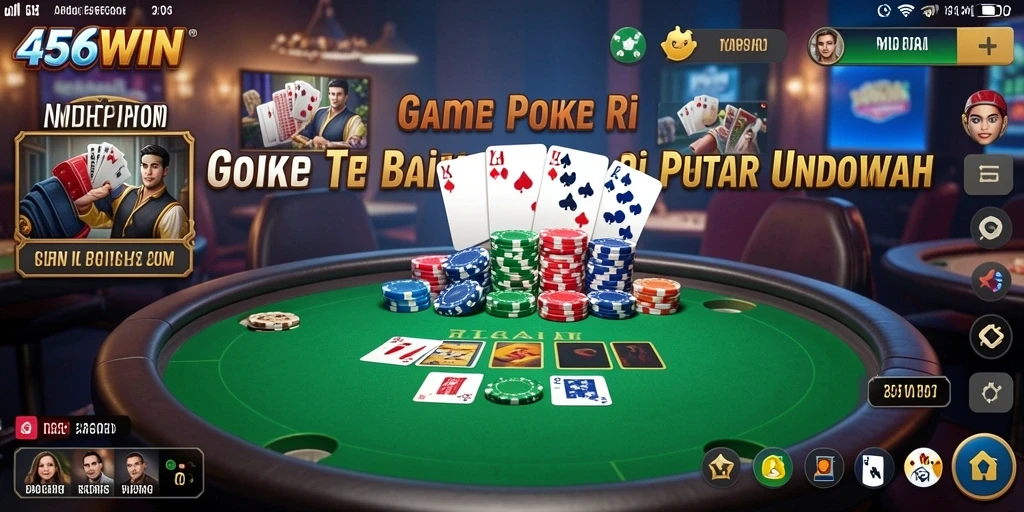 Tangkapan layar utama 456WIN menampilkan gameplay poker yang mendebarkan.