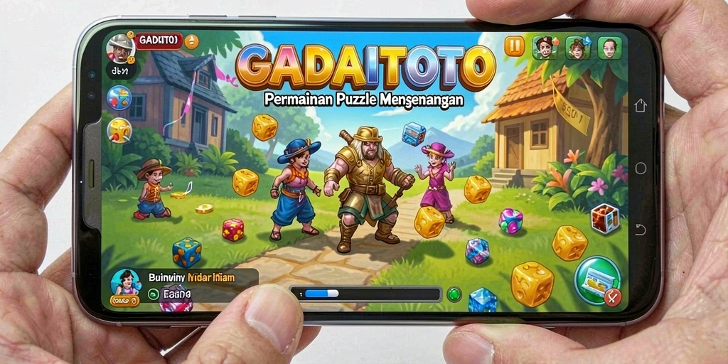 Tampilan gameplay GADAITOTO dengan berbagai level puzzle menantang.