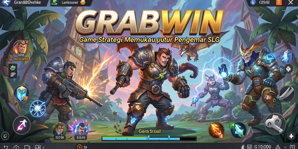 Tampilan gameplay SLG menegangkan dengan berbagai strategi dan pertempuran.
