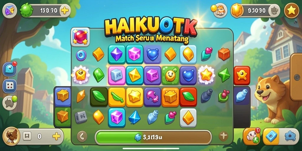 Gameplay HAIKUOTK yang seru dalam kategori Match-3.