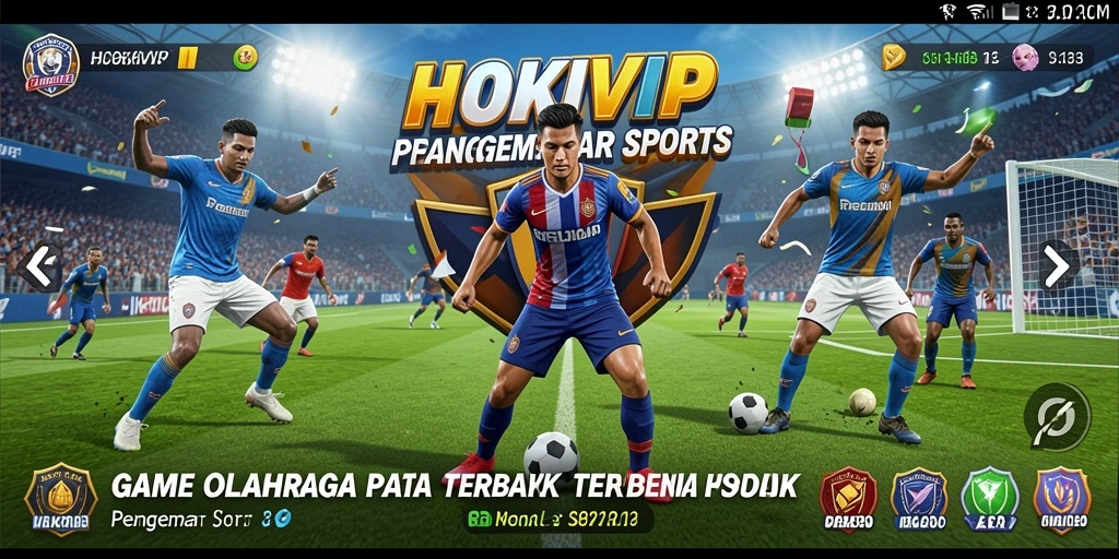 Screenshot HOKIVIP menampilkan aksi seru dalam permainan olahraga.