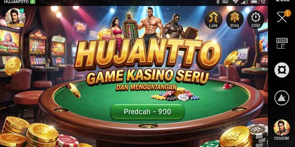 Gameplay seru dan interaktif dari HUJANTOTO, menampilkan kasino online.