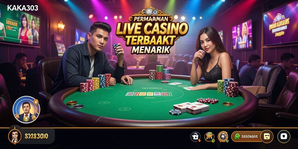 Gameplay Live Casino KAKA303 dengan dealer langsung yang interaktif.