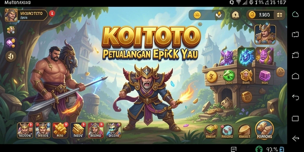 Tangkapan layar gameplay KOITOTO menunjukkan petualangan mendebarkan di dunia yang indah.