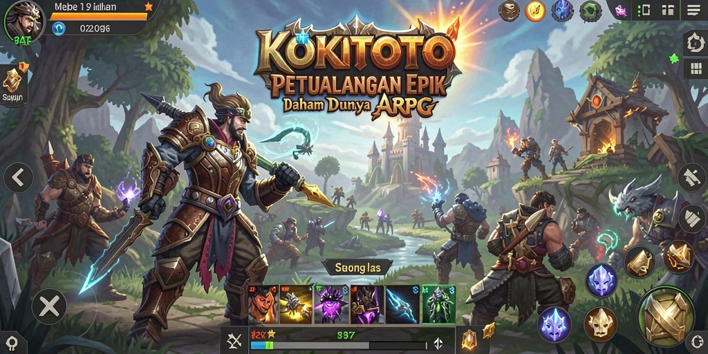 Tampilan menarik dari gameplay KOKITOTO di dunia ARPG.