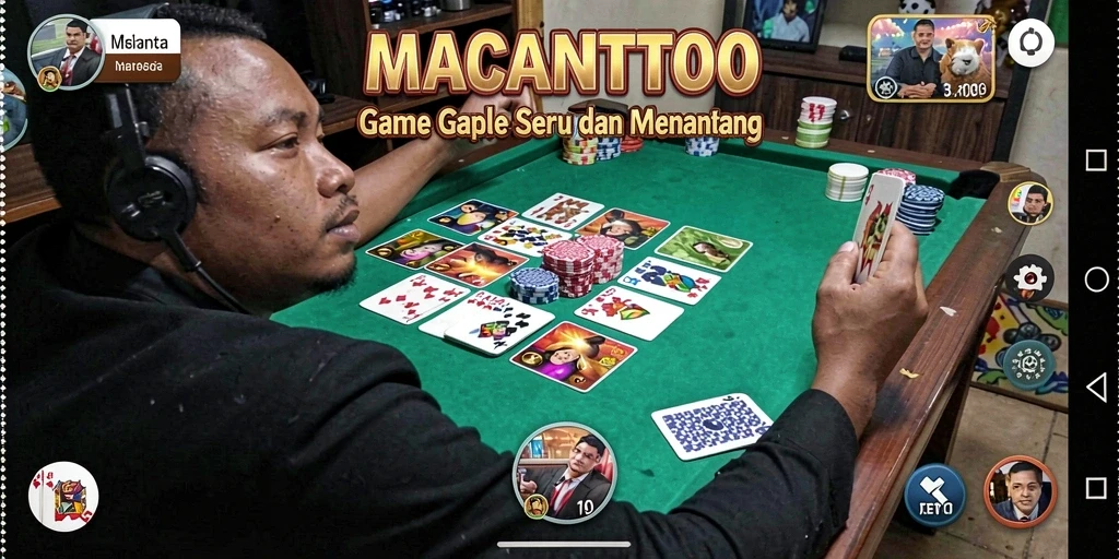 Tampilan gameplay seru di MACANTOTO dengan pemain yang berinteraksi.