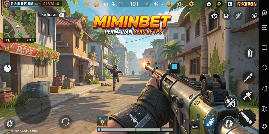Tampilan menarik dari gameplay MIMINBET yang penuh aksi TPS.