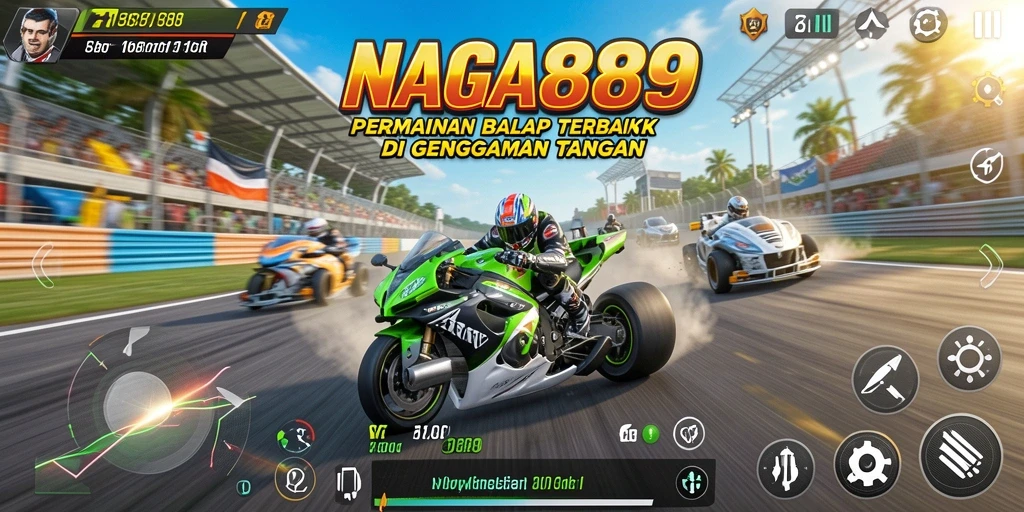 Gameplay balap NAGA889 yang mendebarkan dan penuh aksi.