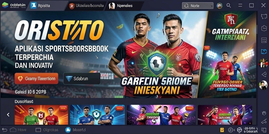 Screenshot utama ORISTOTO menampilkan momen taruhan yang mendebarkan.