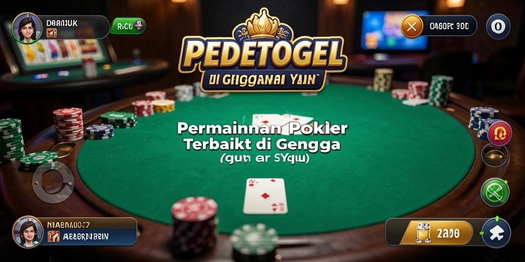 Screenshot menampilkan gameplay seru dalam permainan Poker.