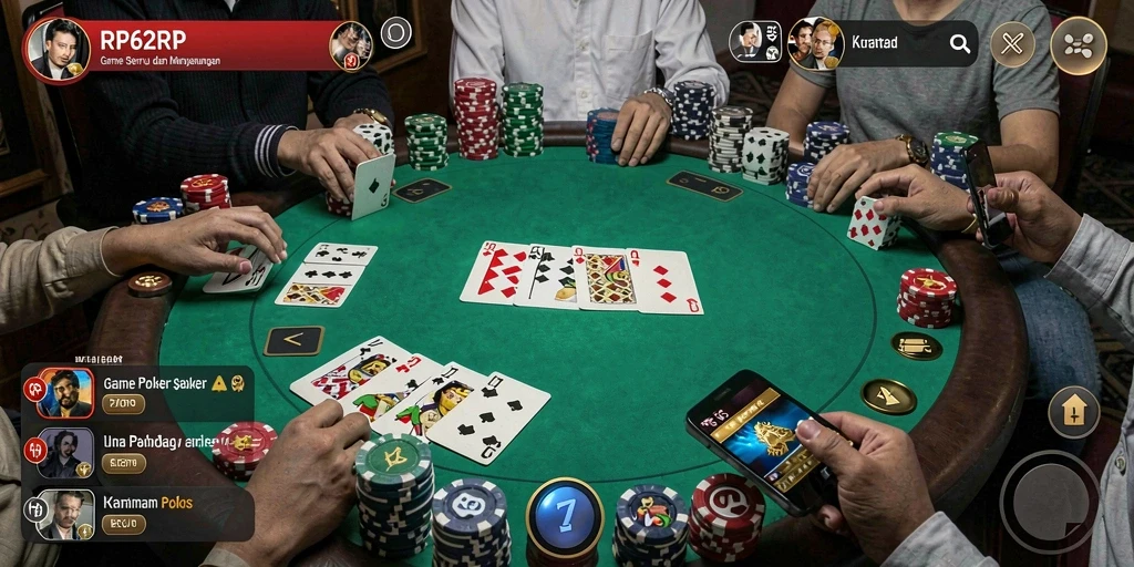 Tampilan luar biasa dari gameplay Poker di RP62RP.
