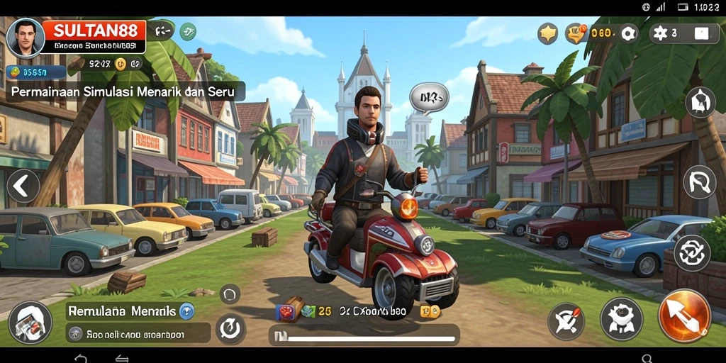 Screenshot gameplay SULTAN88 dengan elemen simulasi yang menarik.