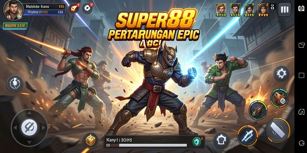 Tampilan gameplay SUPER88 yang memukau dan mendebarkan.