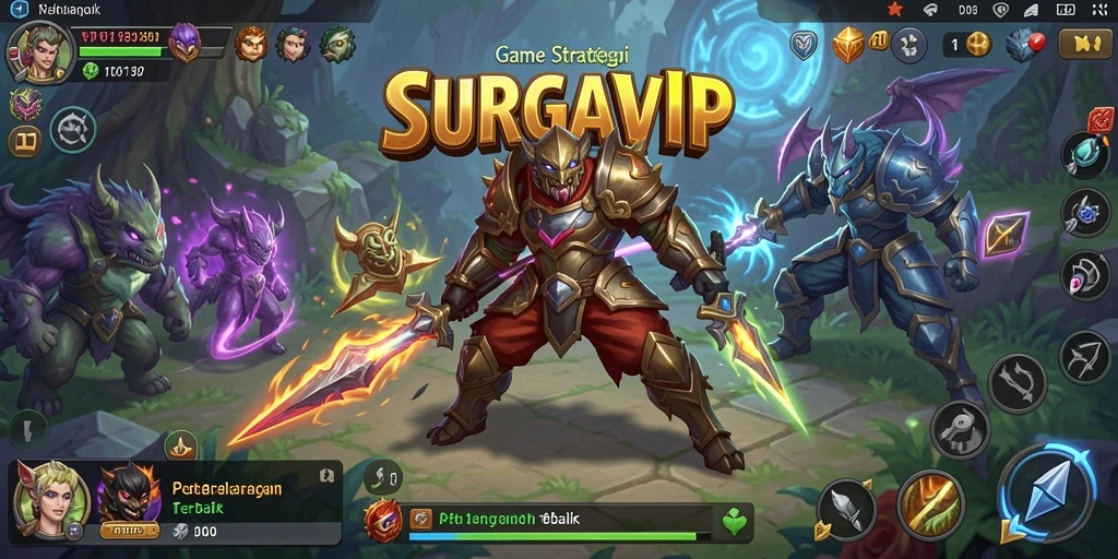 Tampilan menarik gameplay SURGAVIP dengan aksi strategis.