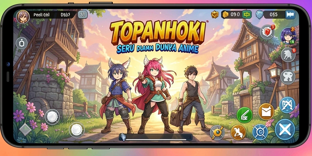 Tampilan gameplay menarik dalam dunia Anime di TOPANHOKI.