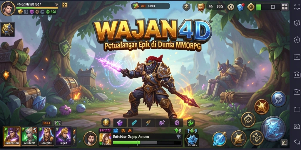 Screenshot dari gameplay epik WAJAN4D dengan grafis memukau.