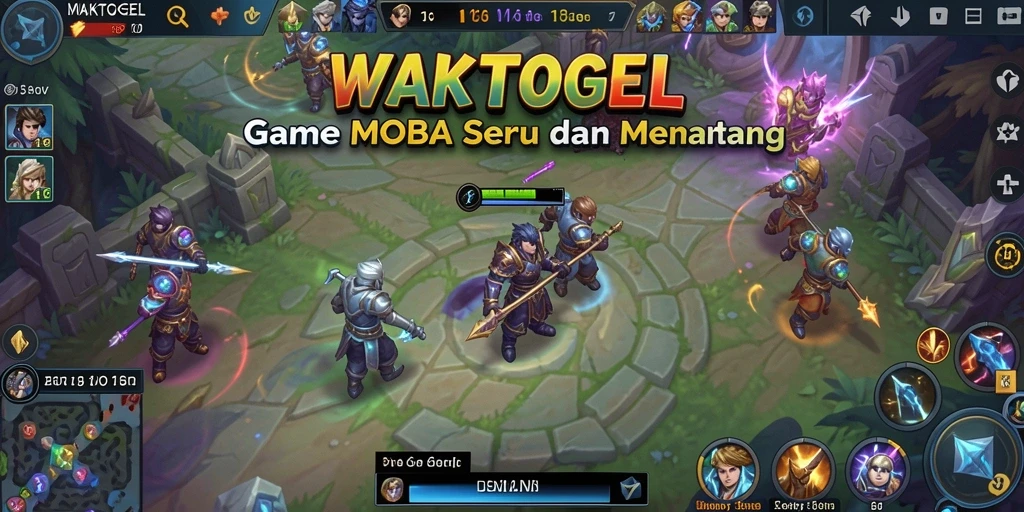Tampilan gameplay seru WAKTOGEL yang menampilkan aksi bertarung intens.
