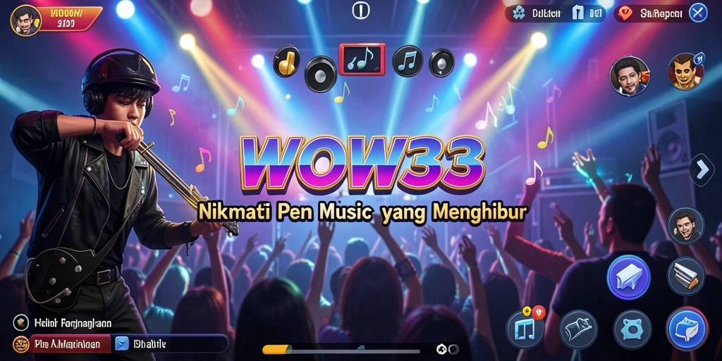 Tampilan gameplay WOW33 yang penuh warna dan interaktif.