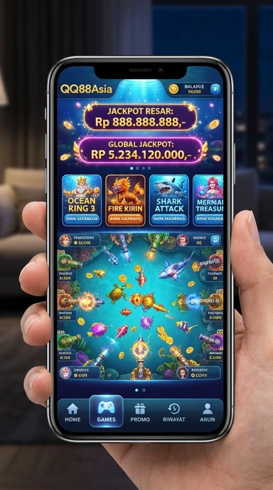 Screenshot fitur pencarian aplikasi cepat di qq88asia.
